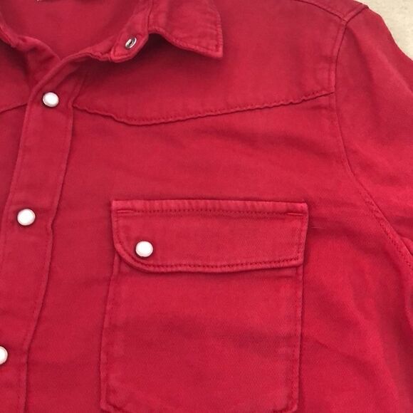 NWT BA&SH Bridget Shirt Red Size 3 (US10) - Picture 9 of 14